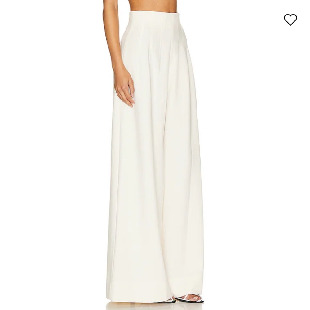 Staud Caleb Wide Leg Pants in Ecru - Picture 5 of 9
